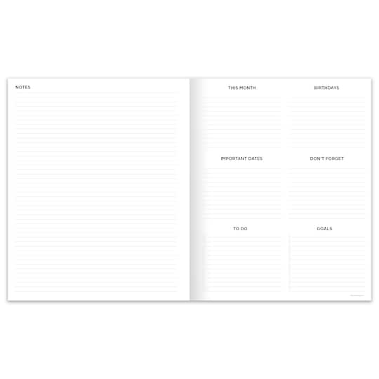 TF Publishing 2025-2026 Concrete Large Monthly Planner